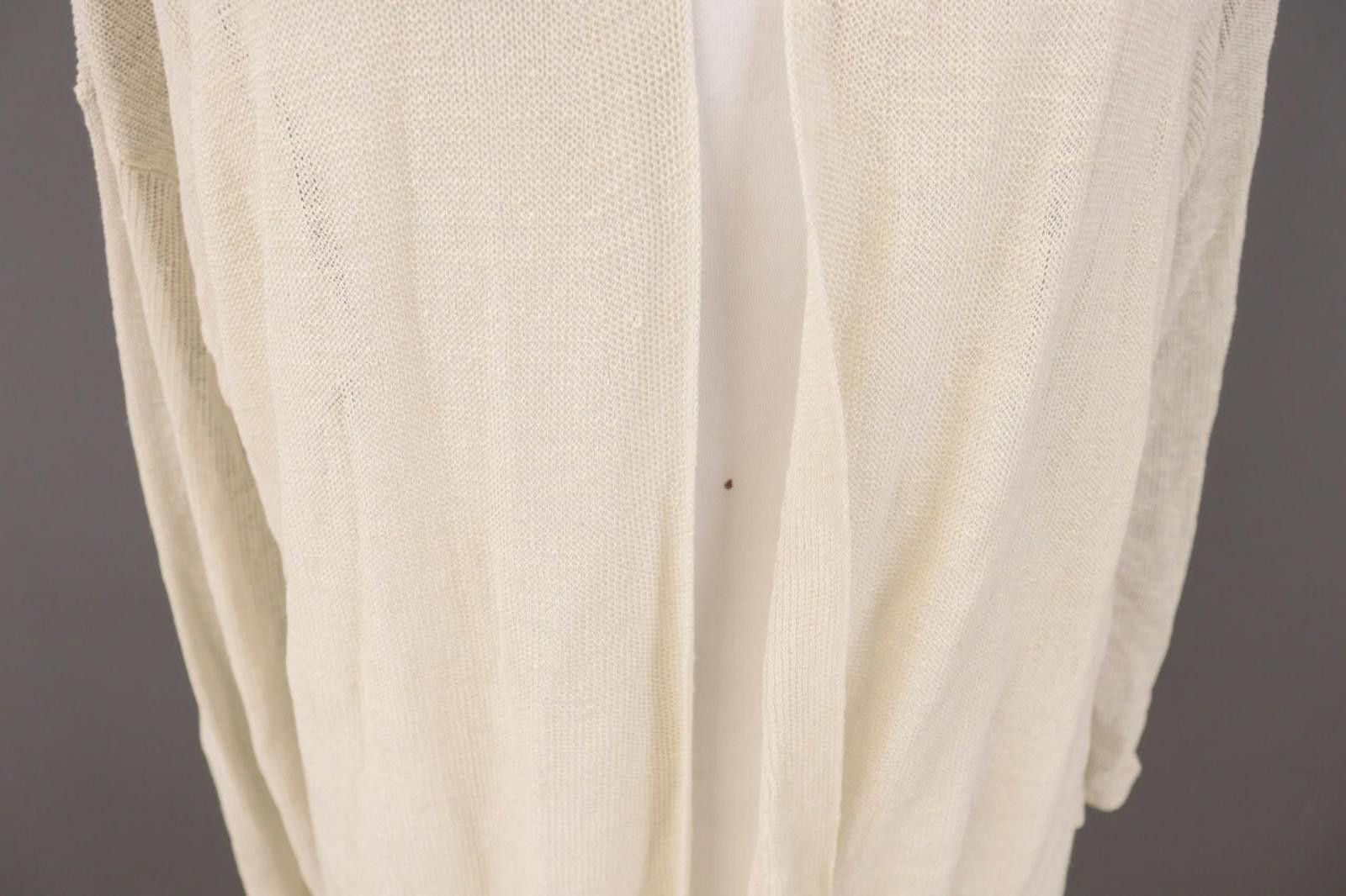 Eileen Fisher Eileen Fisher Beige Linen Knit Cape Cardigan Sweater Size XL Size XL / US 12-14 / IT 48-50 - 5 Thumbnail