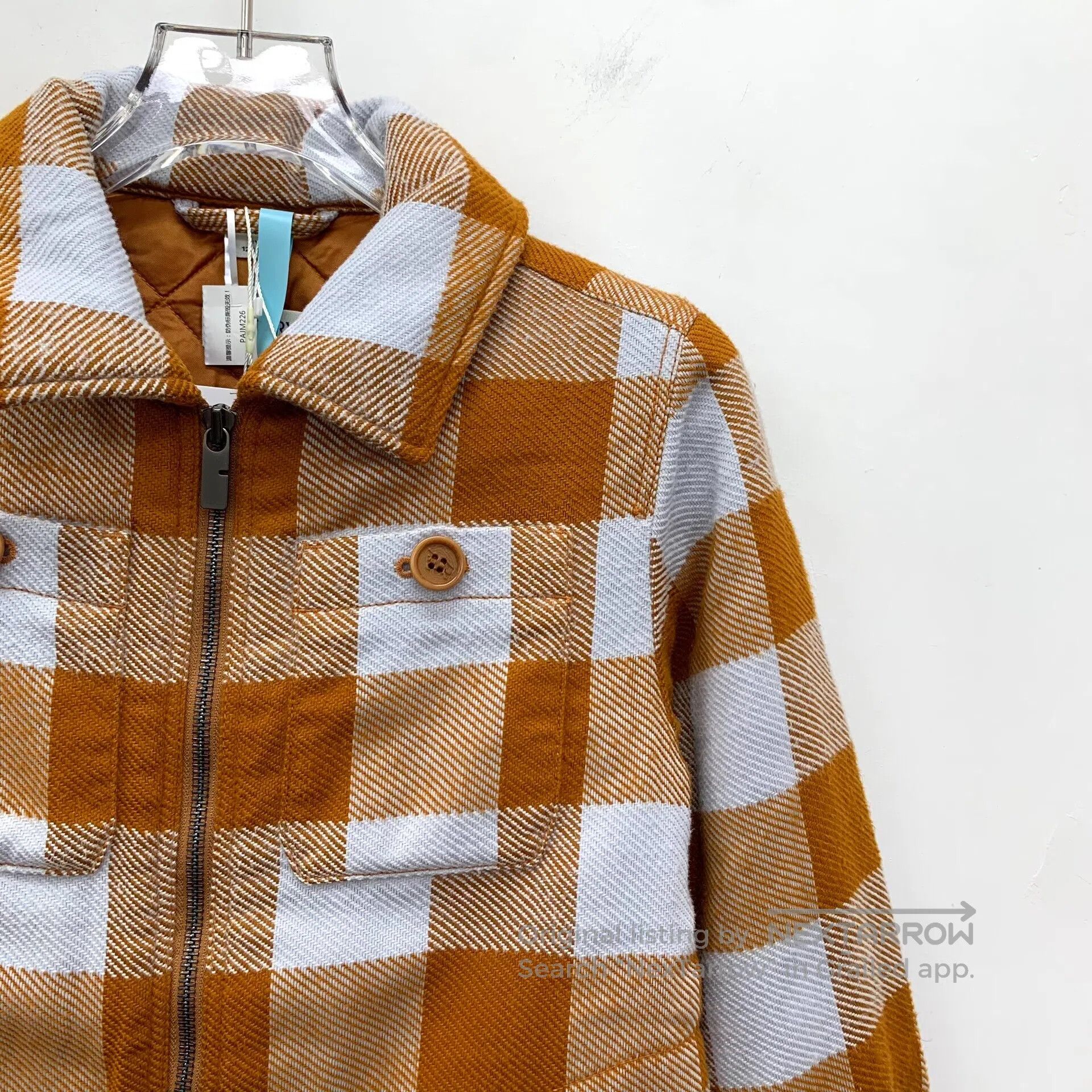 Burberry Burberry size 8y Brown Plaid Cotton Collar Zip Long Sleeve Size US M / EU 48-50 / 2 - 3 Thumbnail