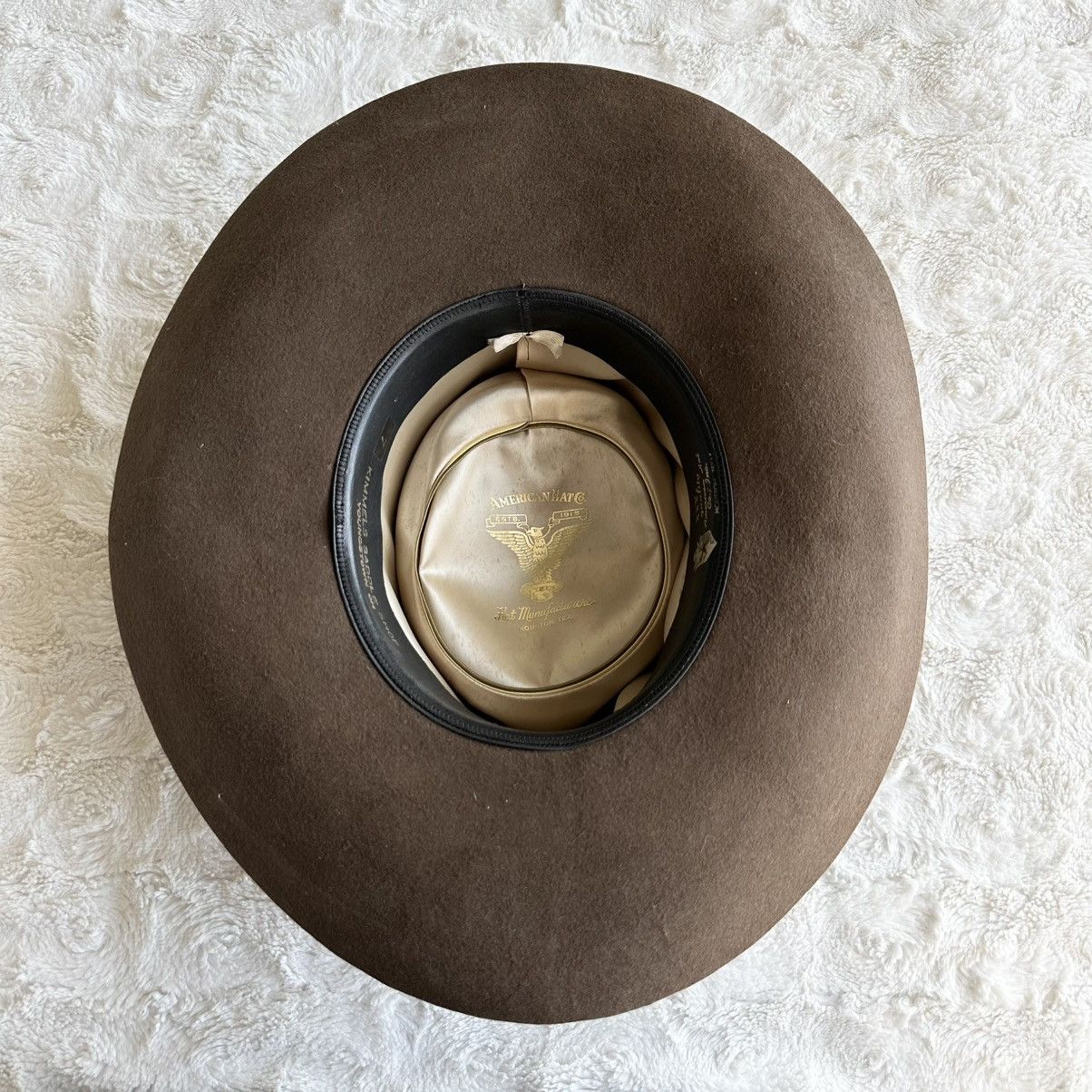 Other Vintage American Hat Company Cowboy Hat Mens 7 Brown Beaver Size ONE SIZE - 7 Thumbnail