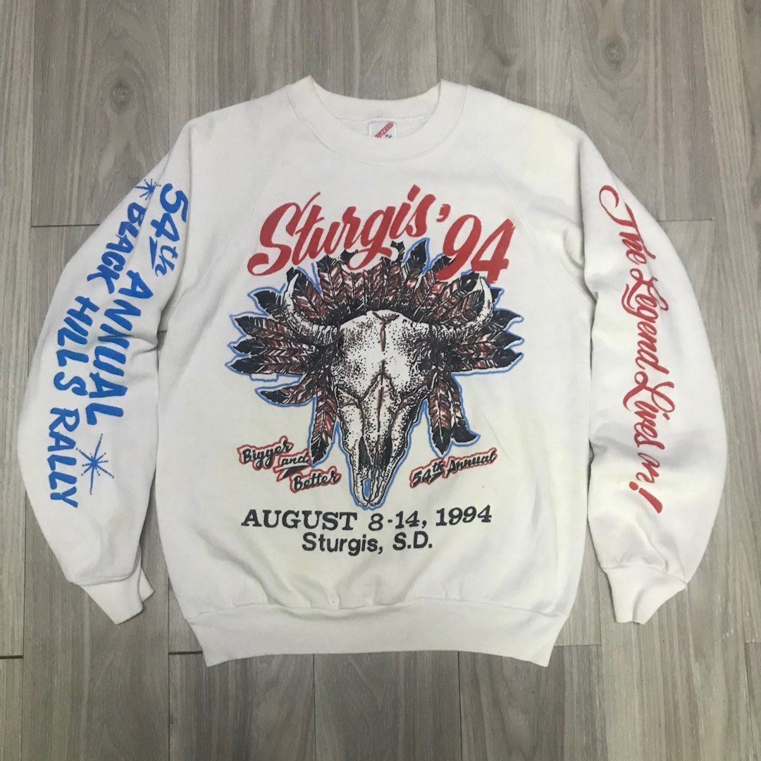 Harley Davidson Vintage 90s Sturgis Bike Week Harley Davidson Sweatshirt Size US M / EU 48-50 / 2 - 3 Thumbnail