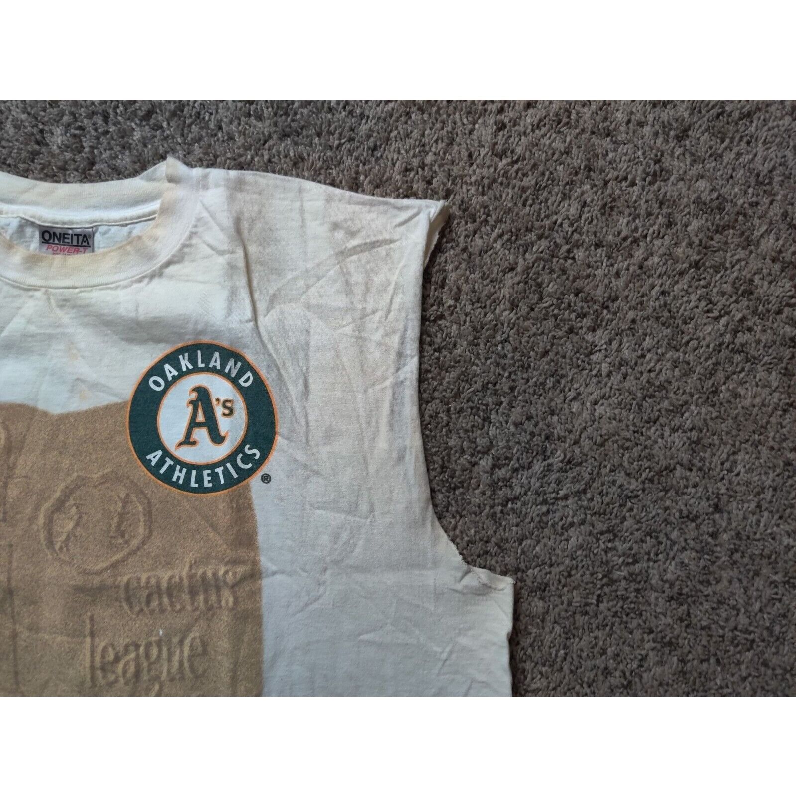MLB VINTAGE Oakland Athletics Shirt Adult Mens Cactus League Size US XL / EU 56 / 4 - 9 Thumbnail