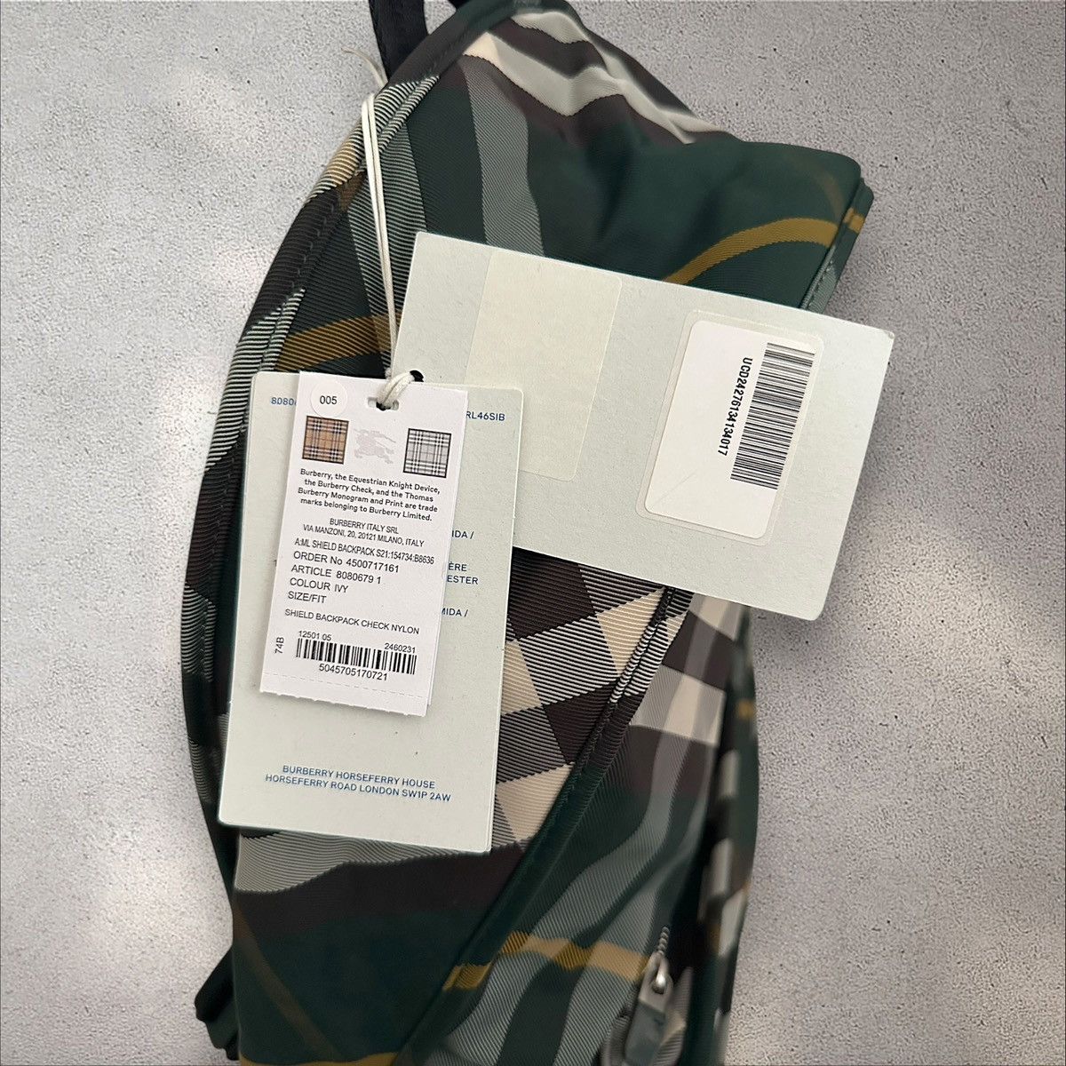 Burberry Burberry Plaid Backpack Size ONE SIZE - 6 Thumbnail