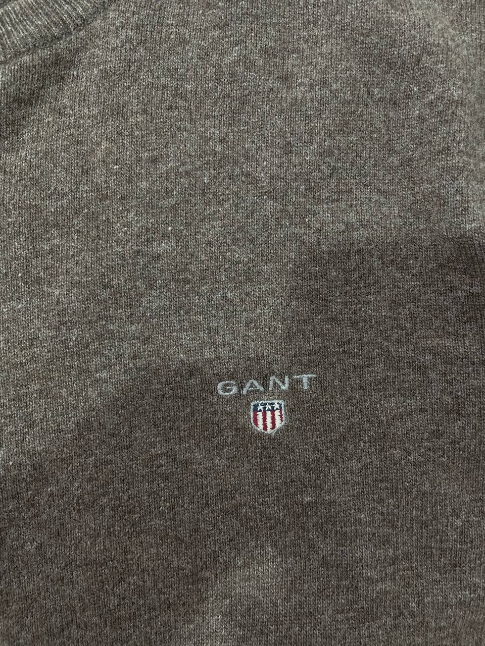 Gant GANT Men's sweater sheep wool, cashmere, size XL Brown Size US XL / EU 56 / 4 - 3 Thumbnail