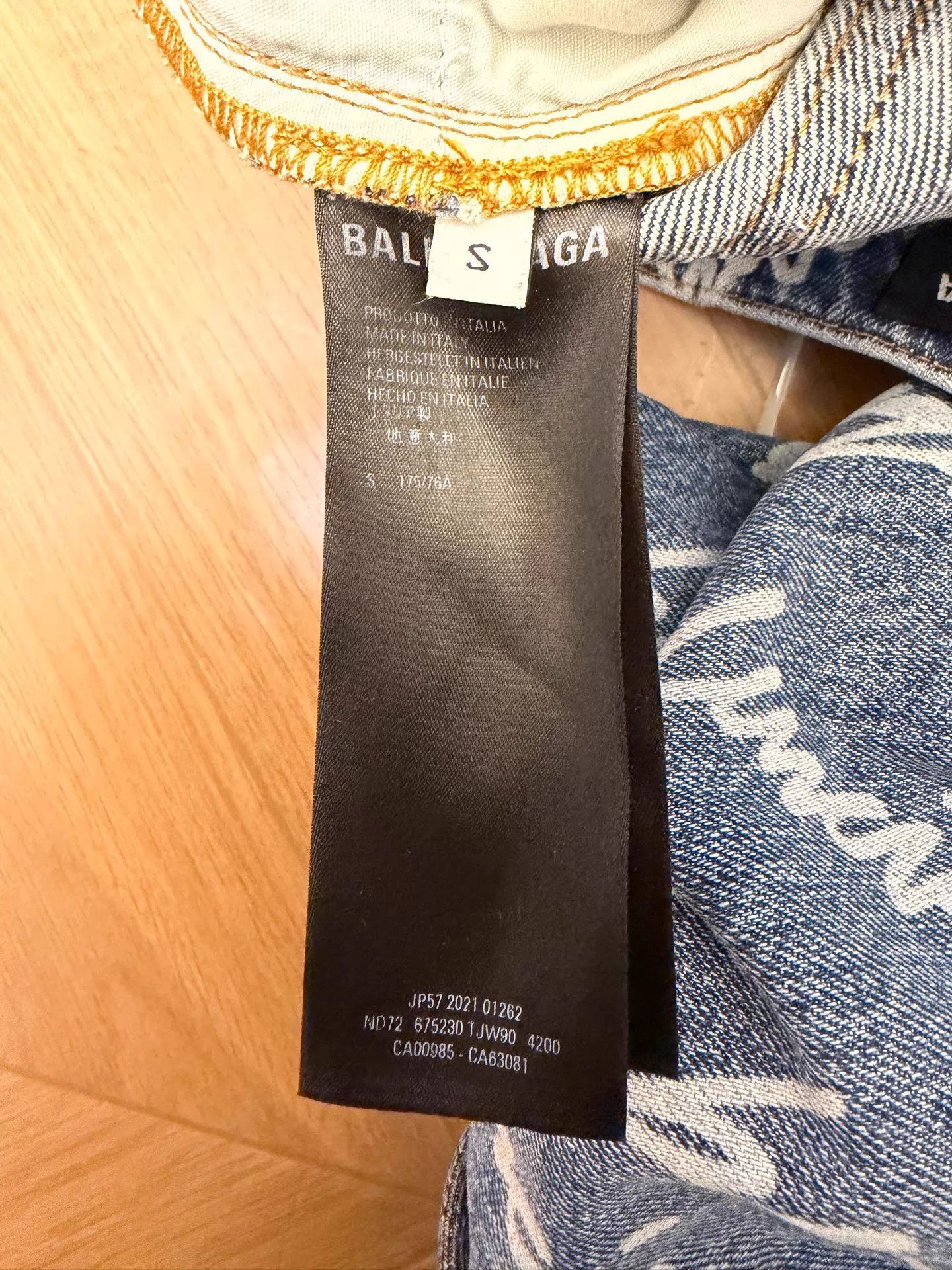 Balenciaga BALENCIAGA SS22 All Over Logo Blue Straight Jeans Men's S Size US 30 / EU 46 - 5 Thumbnail