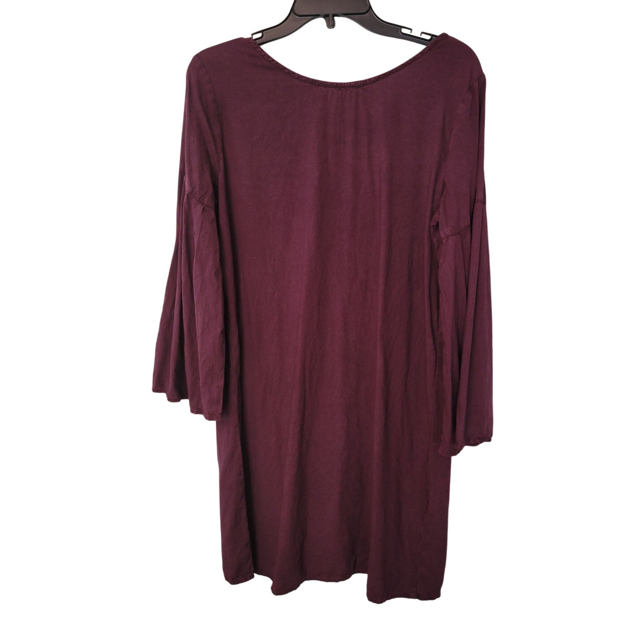 Anthropologie Anthropologie Cloth Stone M Burgundy TIFFANY Bell Sleeves Sh Size M / US 6-8 / IT 42-44 - 1 Thumbnail