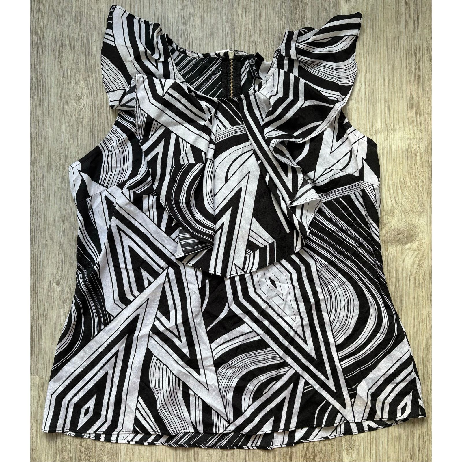 Other Milano | Women’s Sleeveless Zipper Back Blouse | XL Size XL / US 12-14 / IT 48-50 - 1 Thumbnail