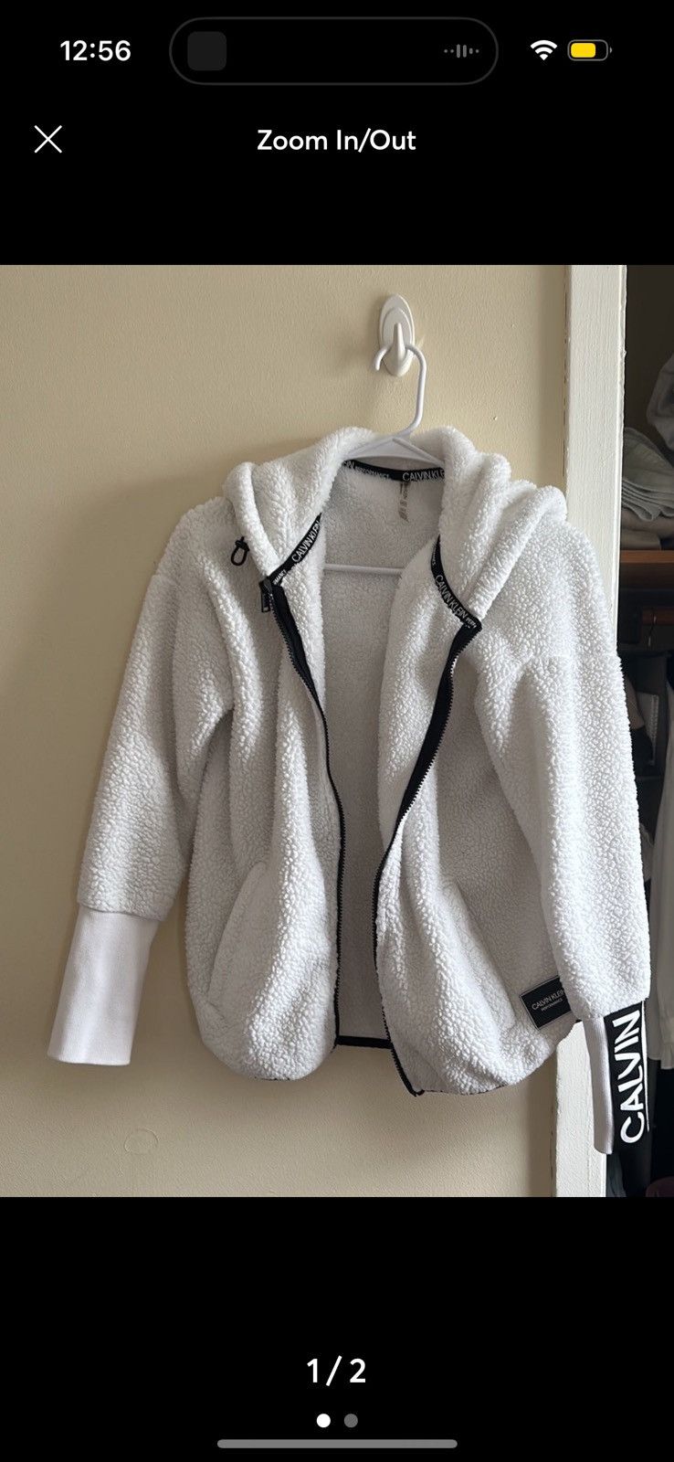 Calvin Klein Calvin Klein zipper fleece jackets Size S / US 4 / IT 40 - 1 Thumbnail