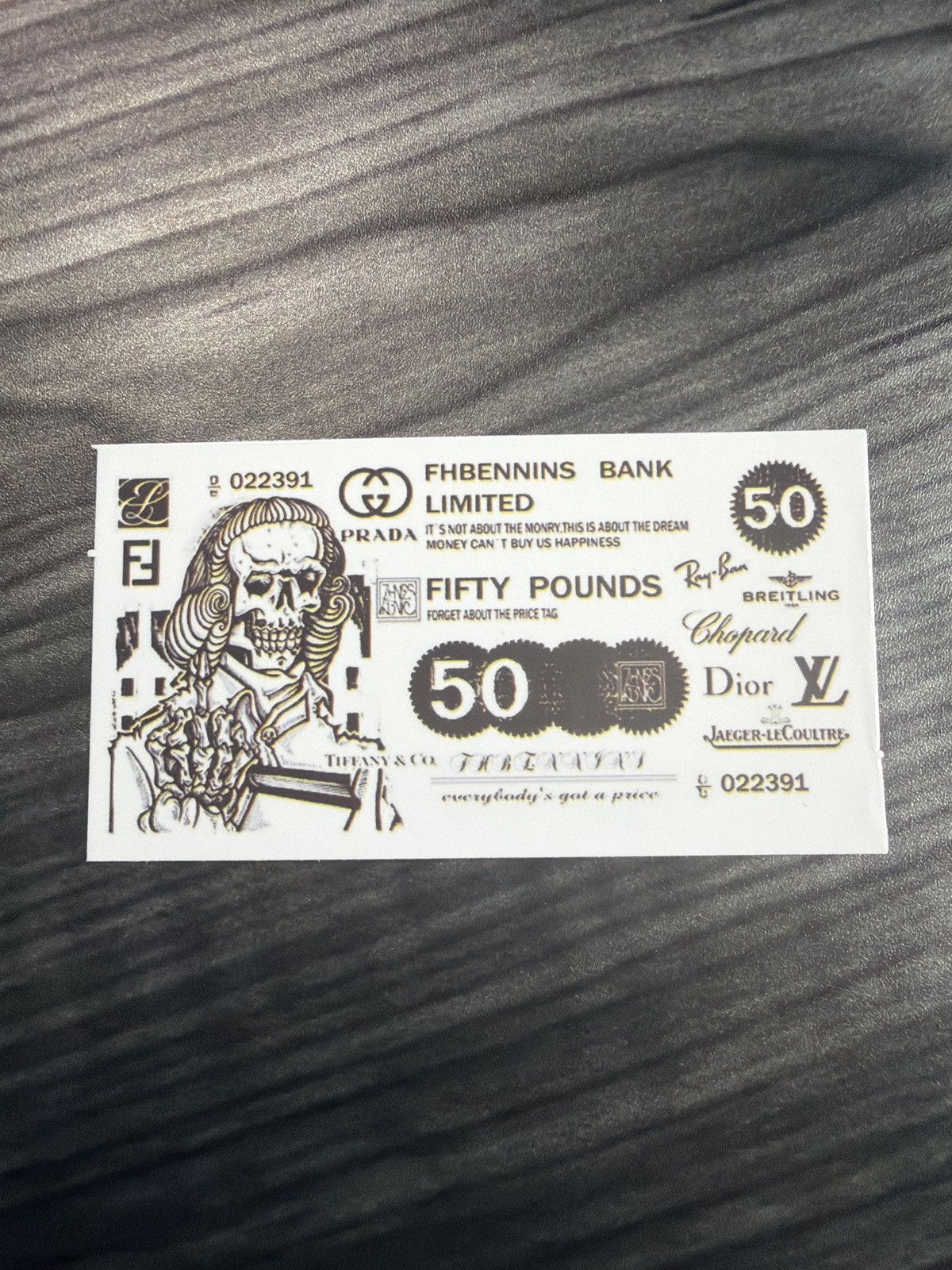 Gucci Millionaire’s Bookmark Fifty-Pound Note Sticker Size ONE SIZE - 1 Thumbnail