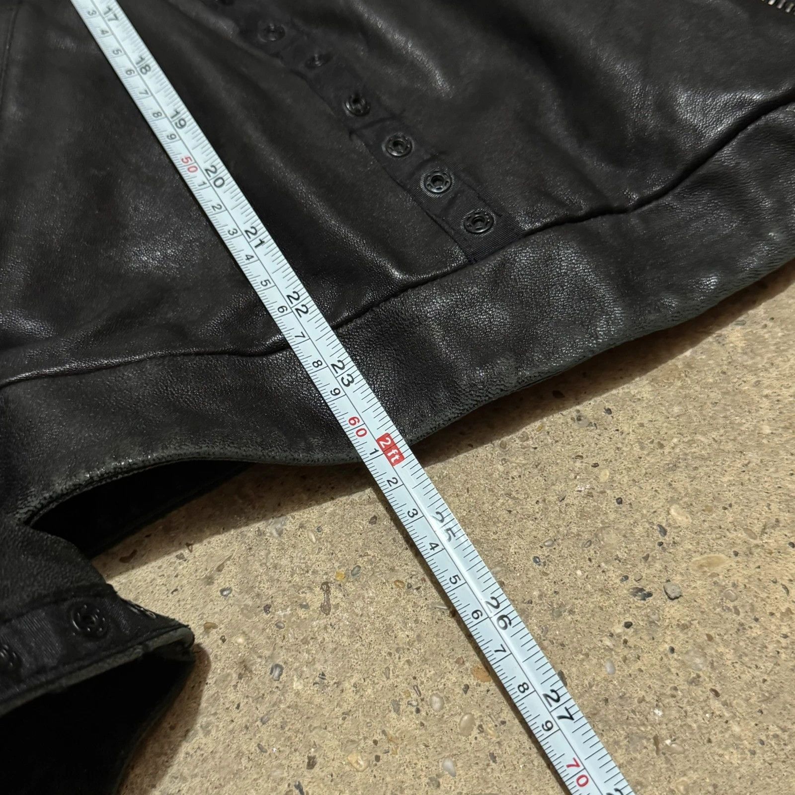 Masnada Masnada asymmetrical zip leather jacket Size S / US 4 / IT 40 - 16 Thumbnail