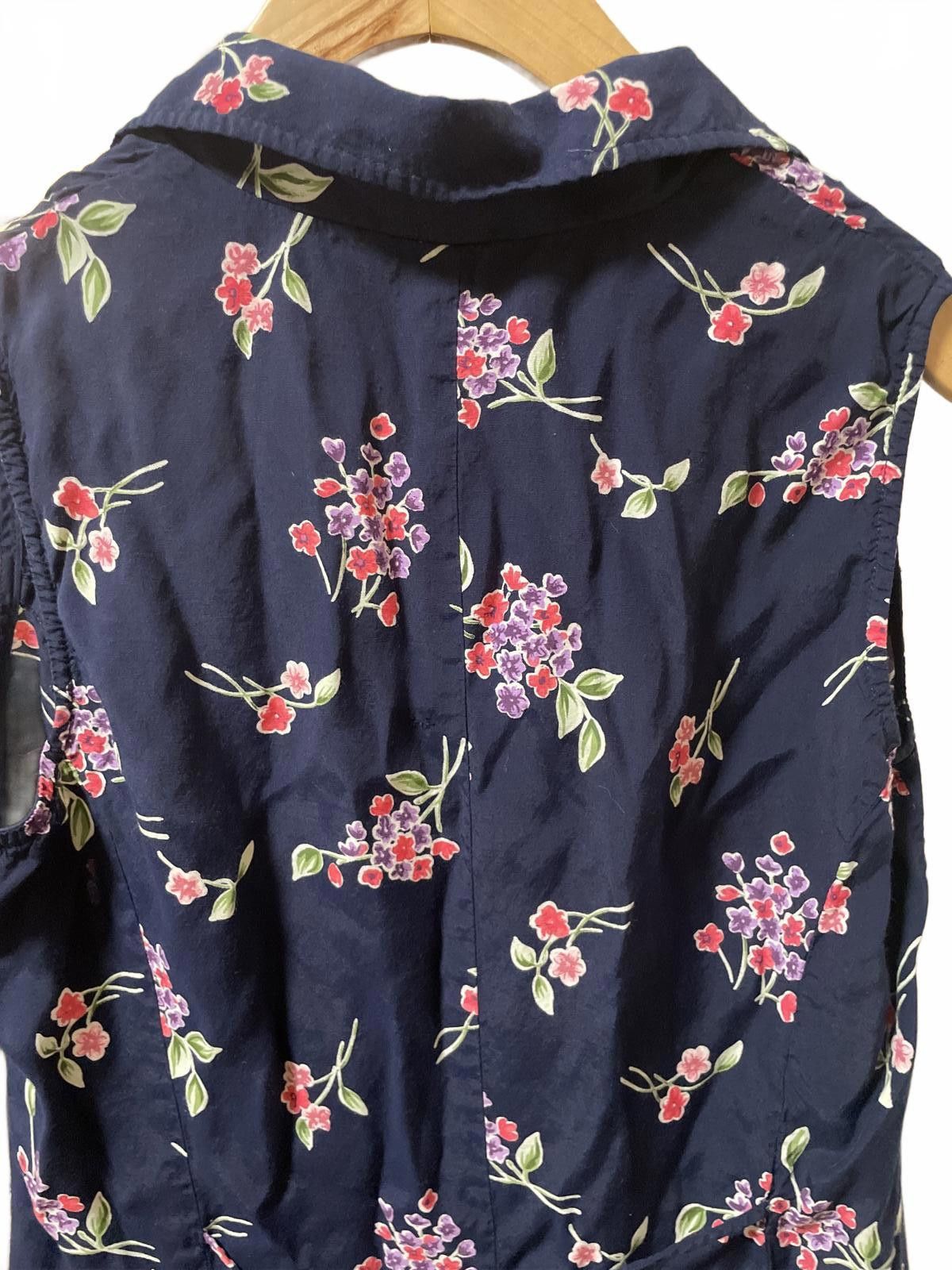 Other Robbie Bee Summer Dress Women's 4 Blue Sleeveless Floral Size S / US 4 / IT 40 - 6 Thumbnail