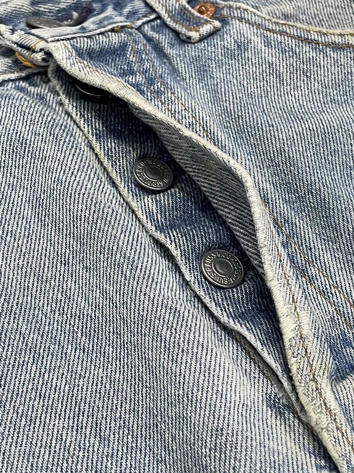 Levi's Vintage USA Levis 501 Distressed Rusty Cut Denim Size US 31 - 10 Thumbnail