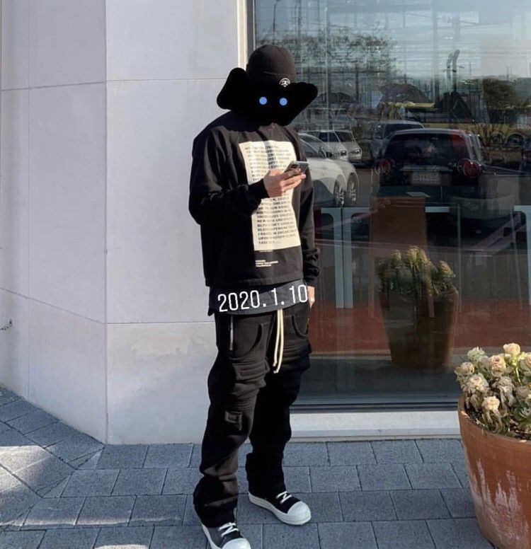 Rick Owens Rick Owens Drkshdw Letter poetry bullet screen thick Size US M / EU 48-50 / 2 - 8 Thumbnail