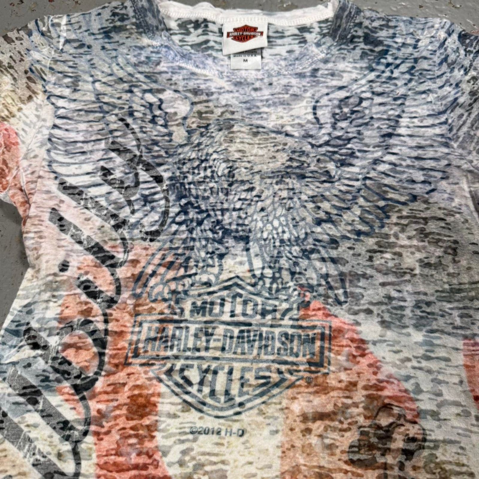 Harley Davidson Y2k insane transparent harley davidson graphic Tee Size M / US 6-8 / IT 42-44 - 4 Thumbnail