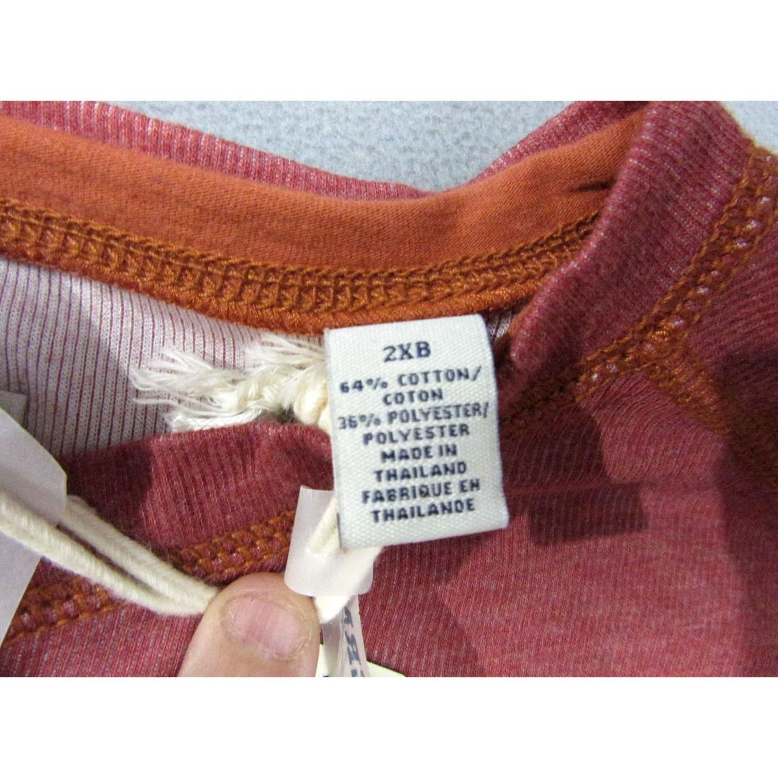 Tommy Bahama Tommy Bahama Henley Shirt Mens 2XB Red Long Sleeve Leisure Tech Wicking Casual Size US XXL / EU 58 / 5 - 7 Thumbnail