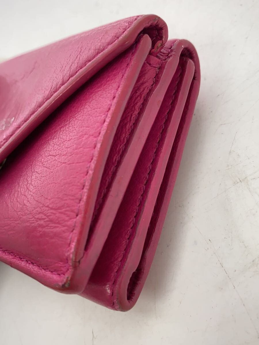 Balenciaga Balenciaga Gris Acier Fonce Leather Bi-Fold Wallet Pink Size ONE SIZE - 8 Thumbnail