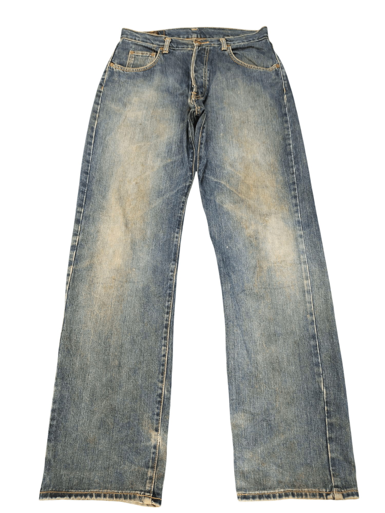 Kapital Vintage 90s Edwin Clawmark Distress Faded Denim Jeans Size US 32 / EU 48 - 1 Thumbnail