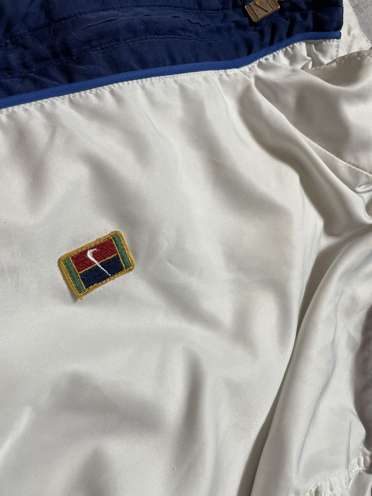 Nike Vintage 90s Anorak Jacket Nike Challenge Court Andre Agassi Size US L / EU 52-54 / 3 - 8 Thumbnail