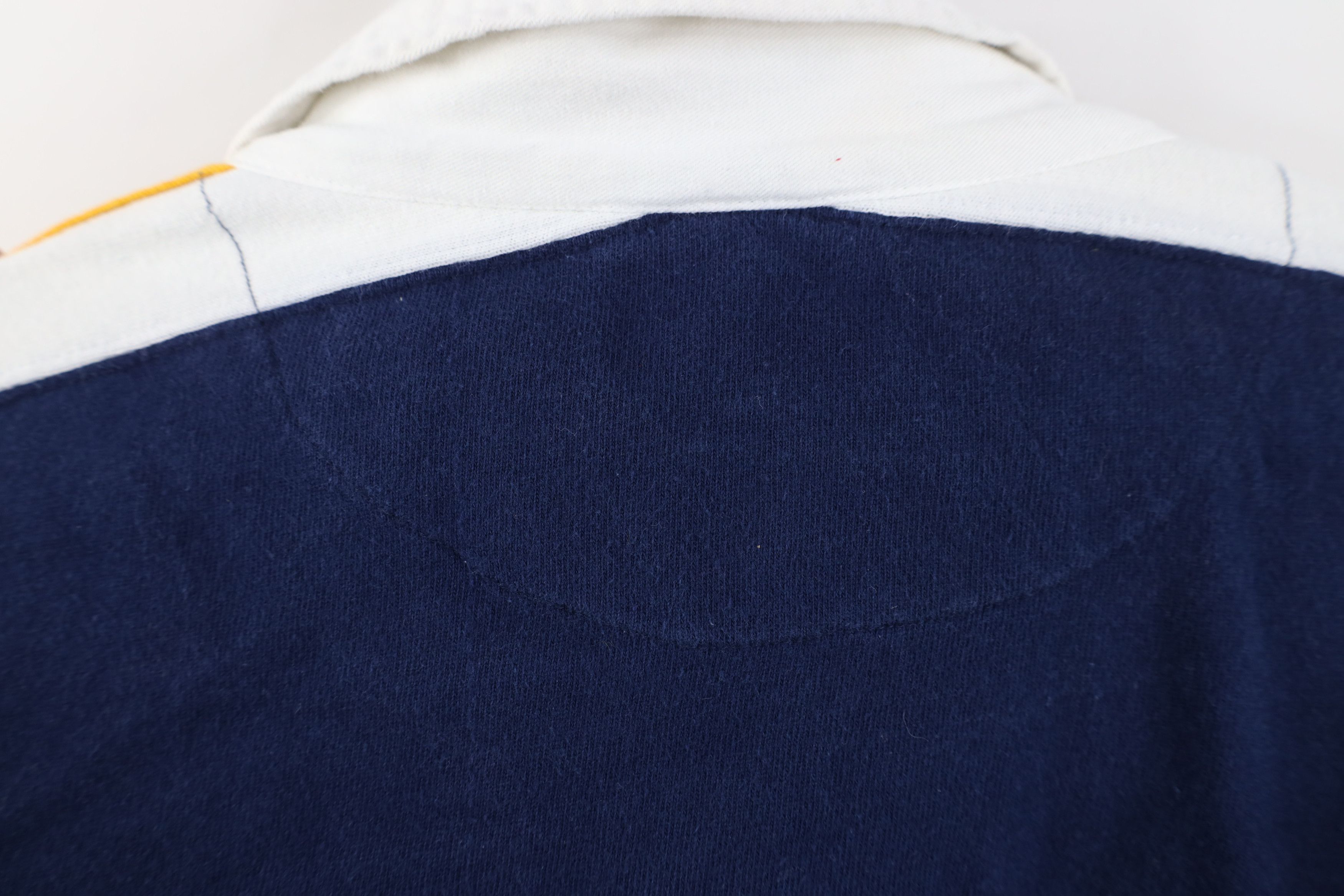 Vintage Vintage 90s Streetwear Long Sleeve Rugby Polo Shirt Blue Size US XXL / EU 58 / 5 - 10 Thumbnail