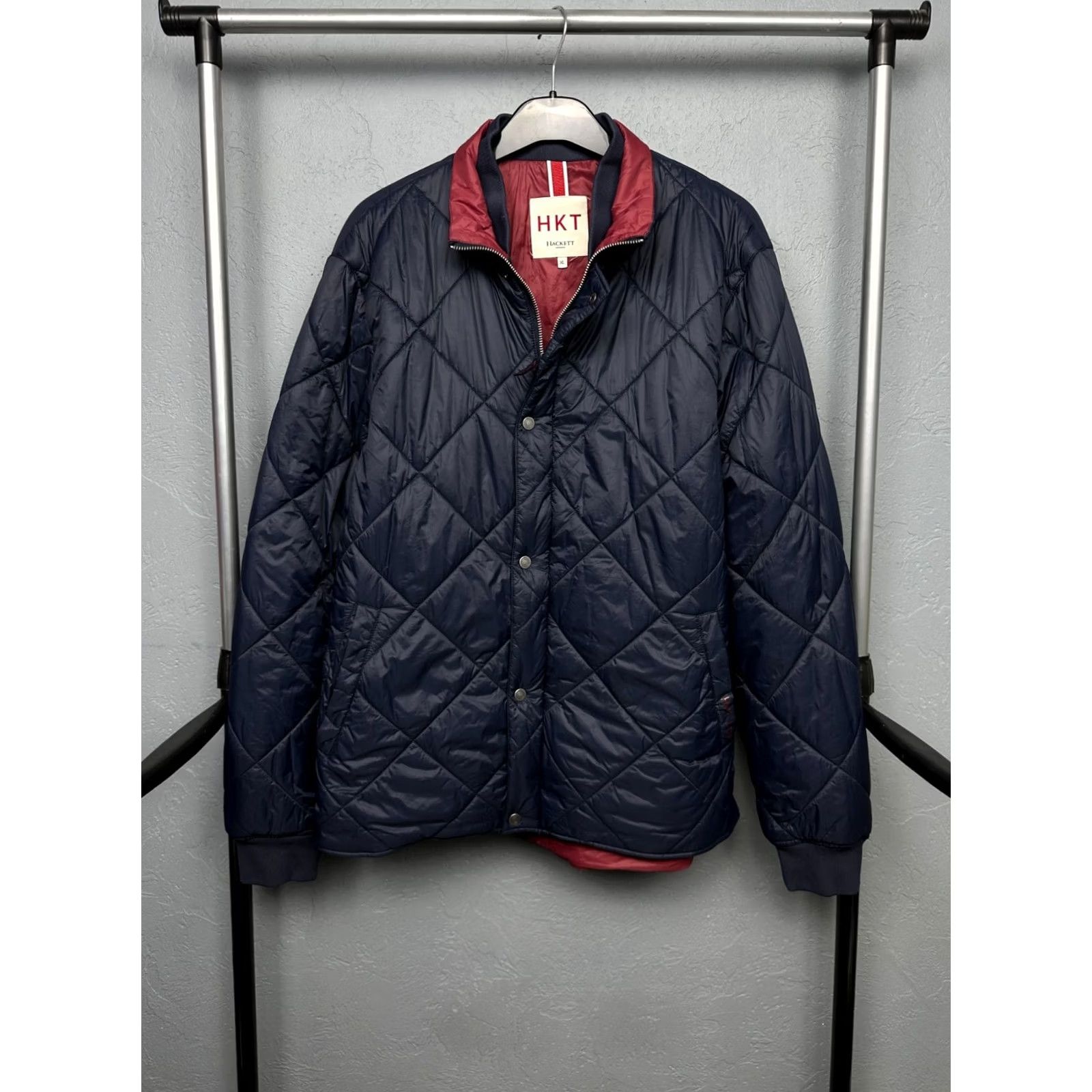 Hackett Hackett London Mens Quilted Jacket XL Blue Size US XL / EU 56 / 4 - 2 Thumbnail