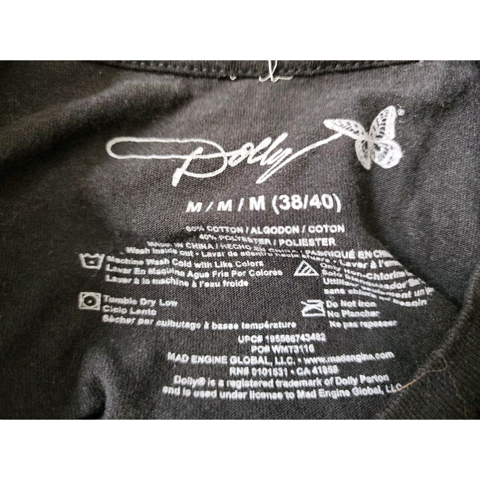 Vintage Dolly Parton Black Country Music T Shirt Short Sleeve Adult Unisex M Size M / US 6-8 / IT 42-44 - 5 Thumbnail