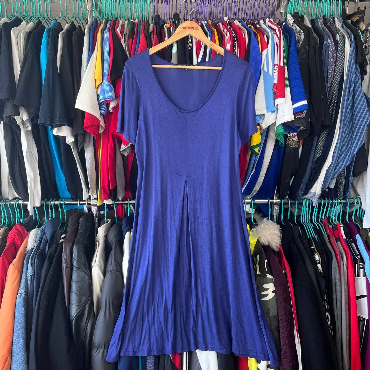 Gudrun Sjoden Gudrun Sjoden Blue Modal Tunic Shirt Dress Size M Size M / US 6-8 / IT 42-44 - 1 Thumbnail