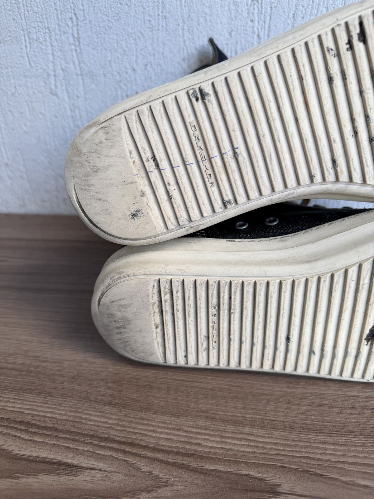 Rick Owens Drkshdw subhuman waxed ramones Size US 11 / EU 44 - 22 Thumbnail