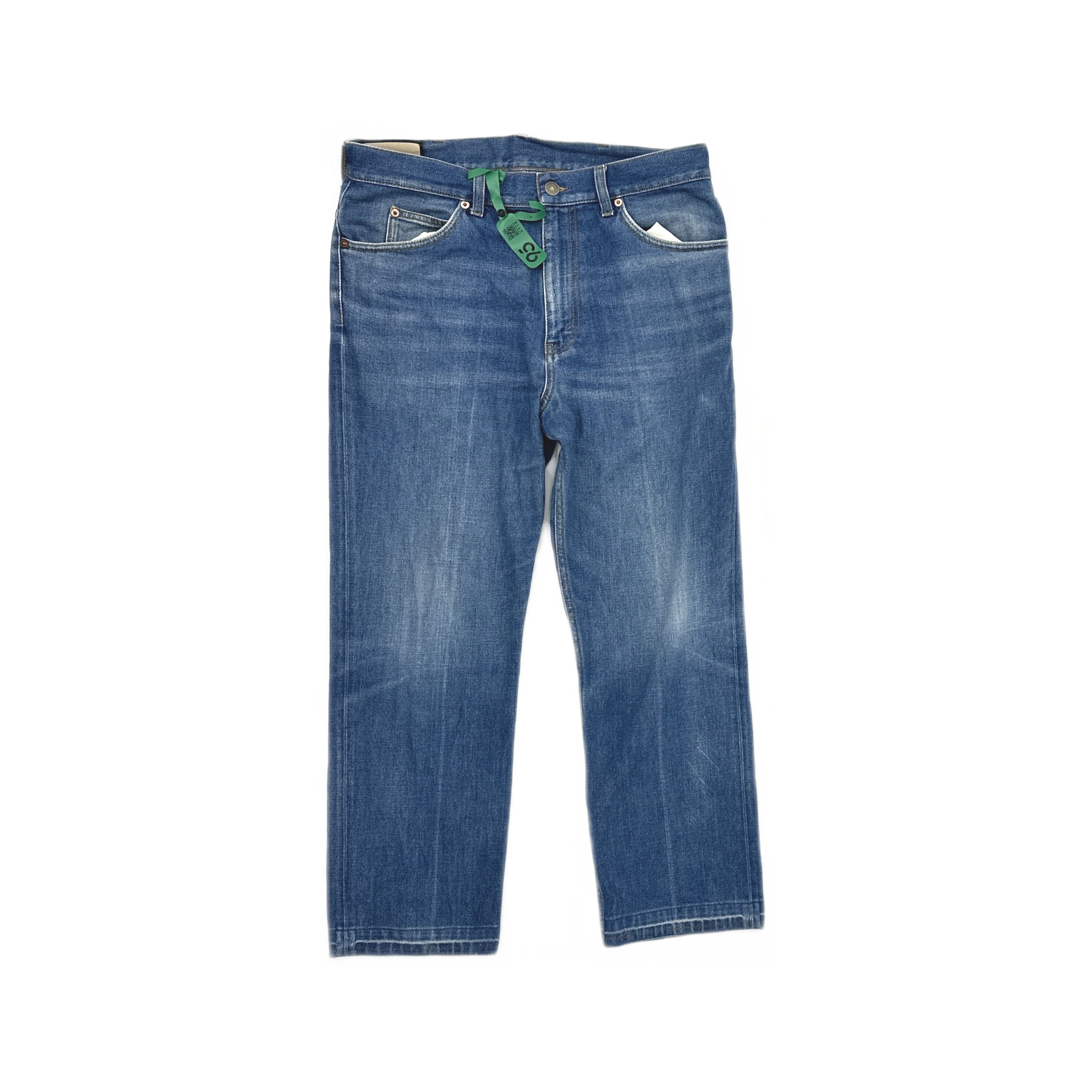 Gucci Gucci Demna Horsebit Jeans in Washed Japanese Denim Size 32