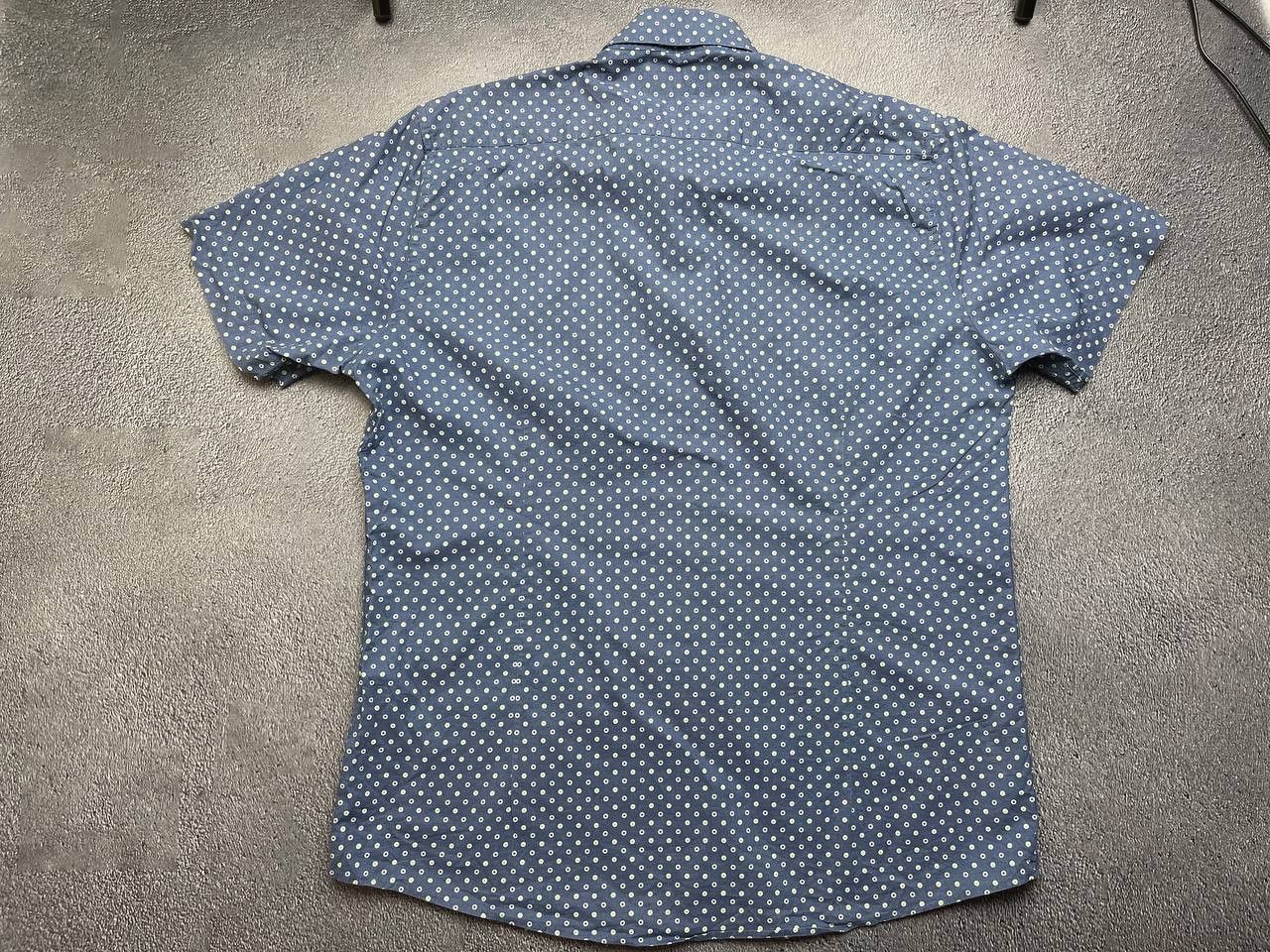 Barbour Barbour Mens Blue Tailored Polka Dot Short Sleeve Shirt Size US M / EU 48-50 / 2 - 2 Thumbnail