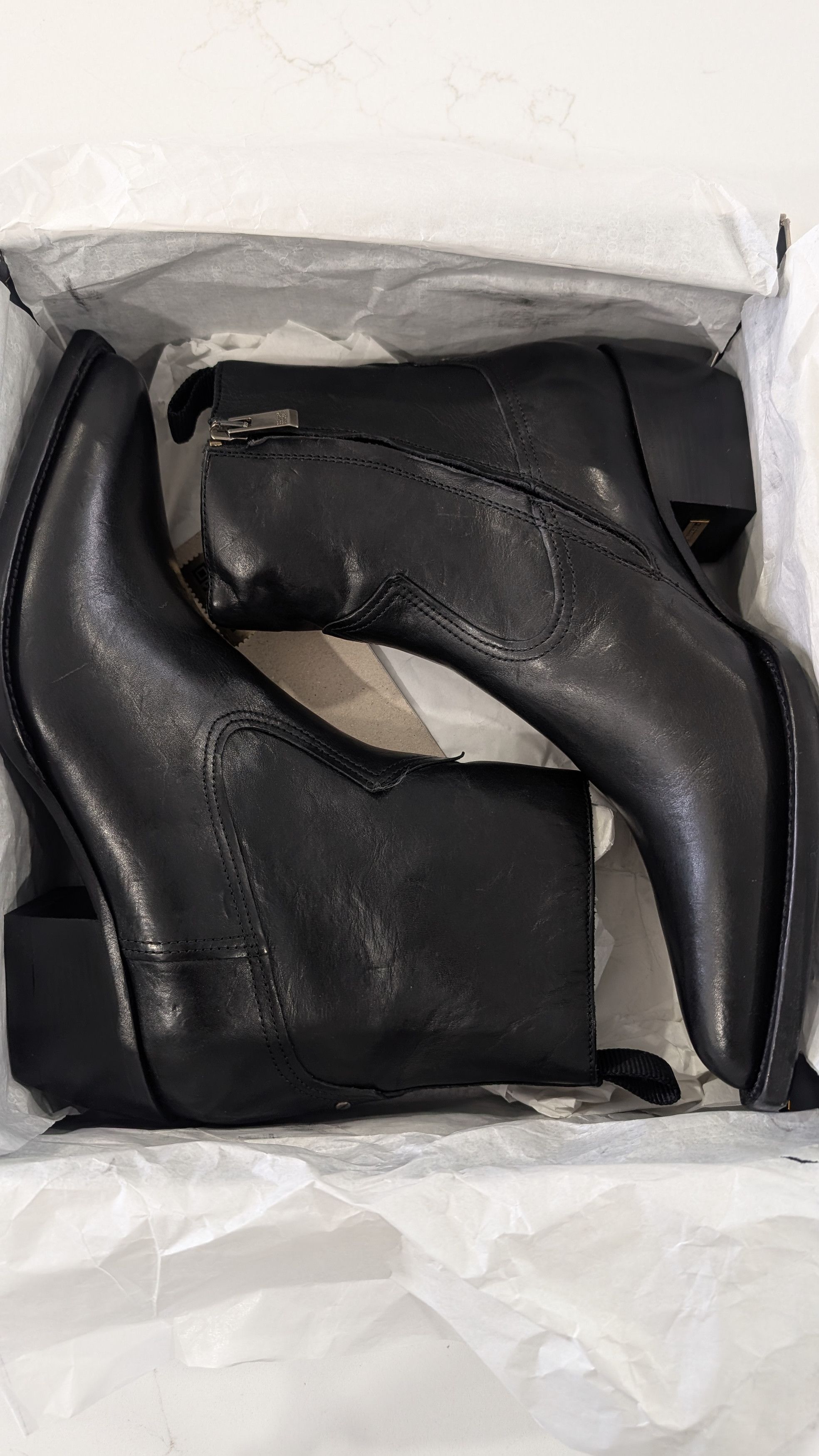 Golden Goose GOLDEN GOOSE Debbie Leather Western Ankle Boots Size 40 Size US 10 / IT 40 - 8 Thumbnail