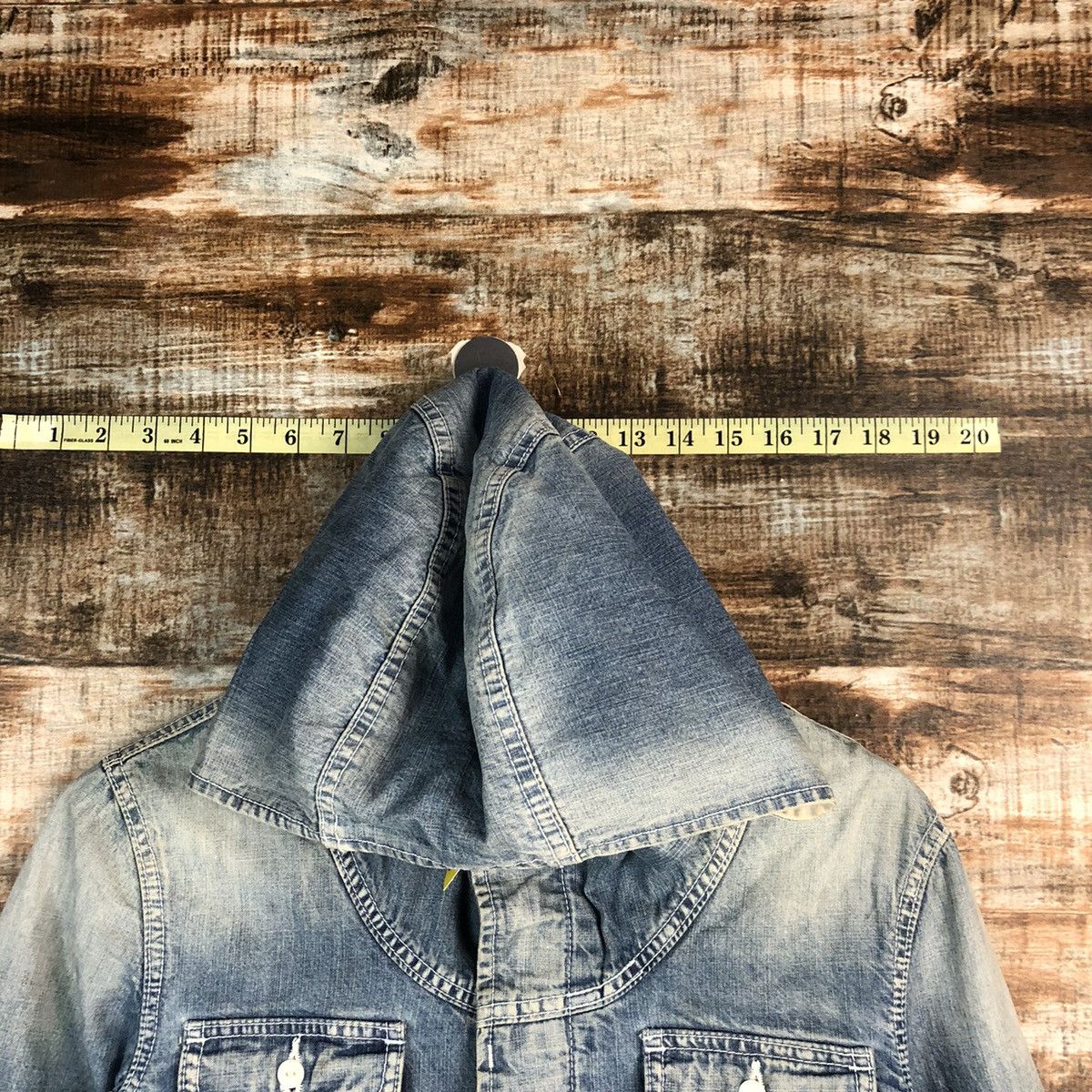 go slow caravan Go Slow Caravan Blue Denim Jacket Hoodie #A2332 Size US XS / EU 42 / 0 - 4 Thumbnail