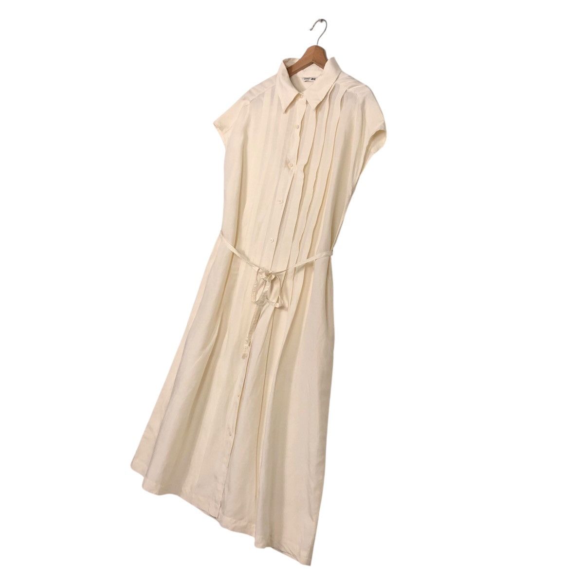Japanese Brand UNIQLO × CDC Cream Structured Silhouette Shirt Dress – XL Size XL / US 12-14 / IT 48-50 - 3 Thumbnail