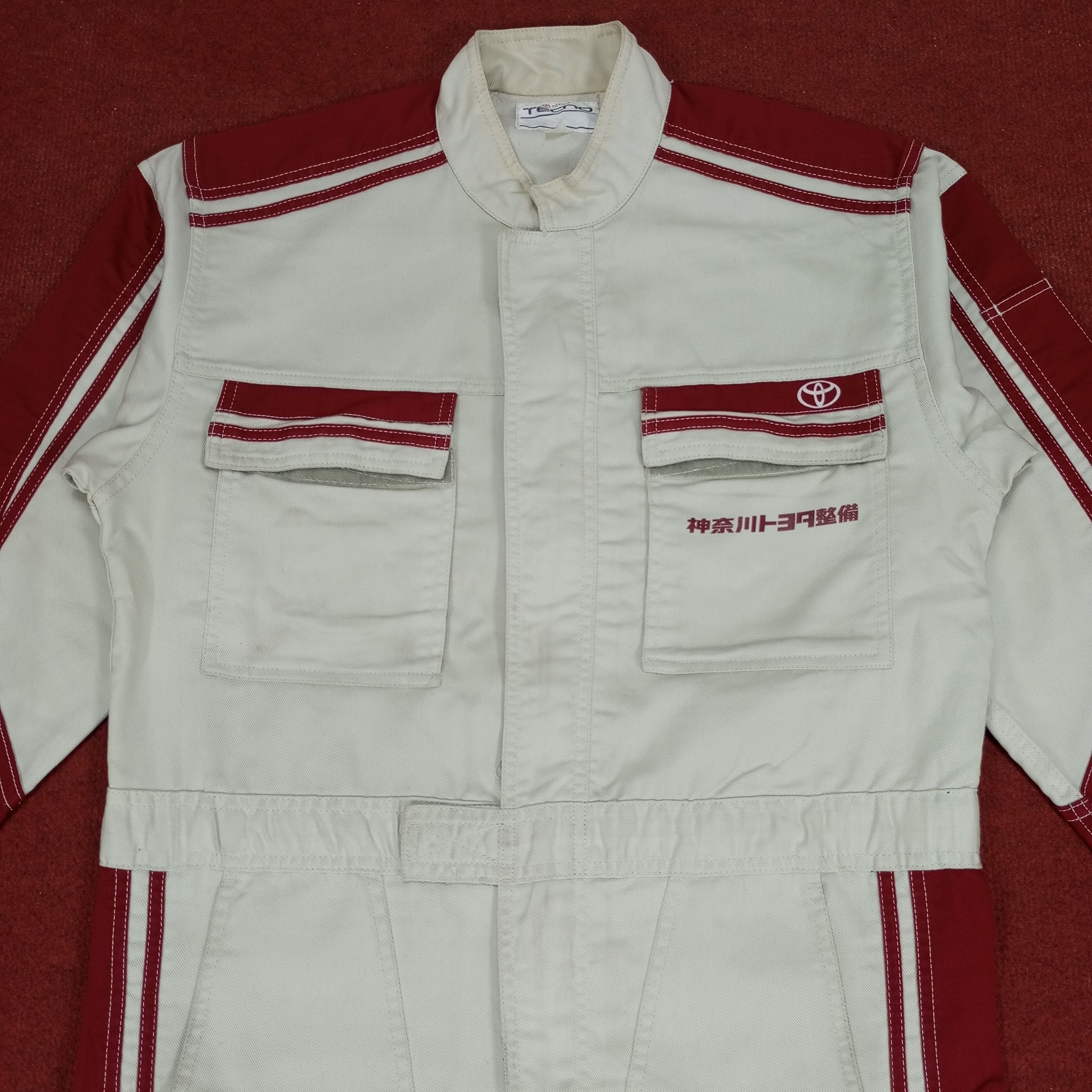 Japanese Brand × Vintage Toyota Tecno Motorsports Racing Style Coverall Jacket Size US M / EU 48-50 / 2 - 5 Thumbnail