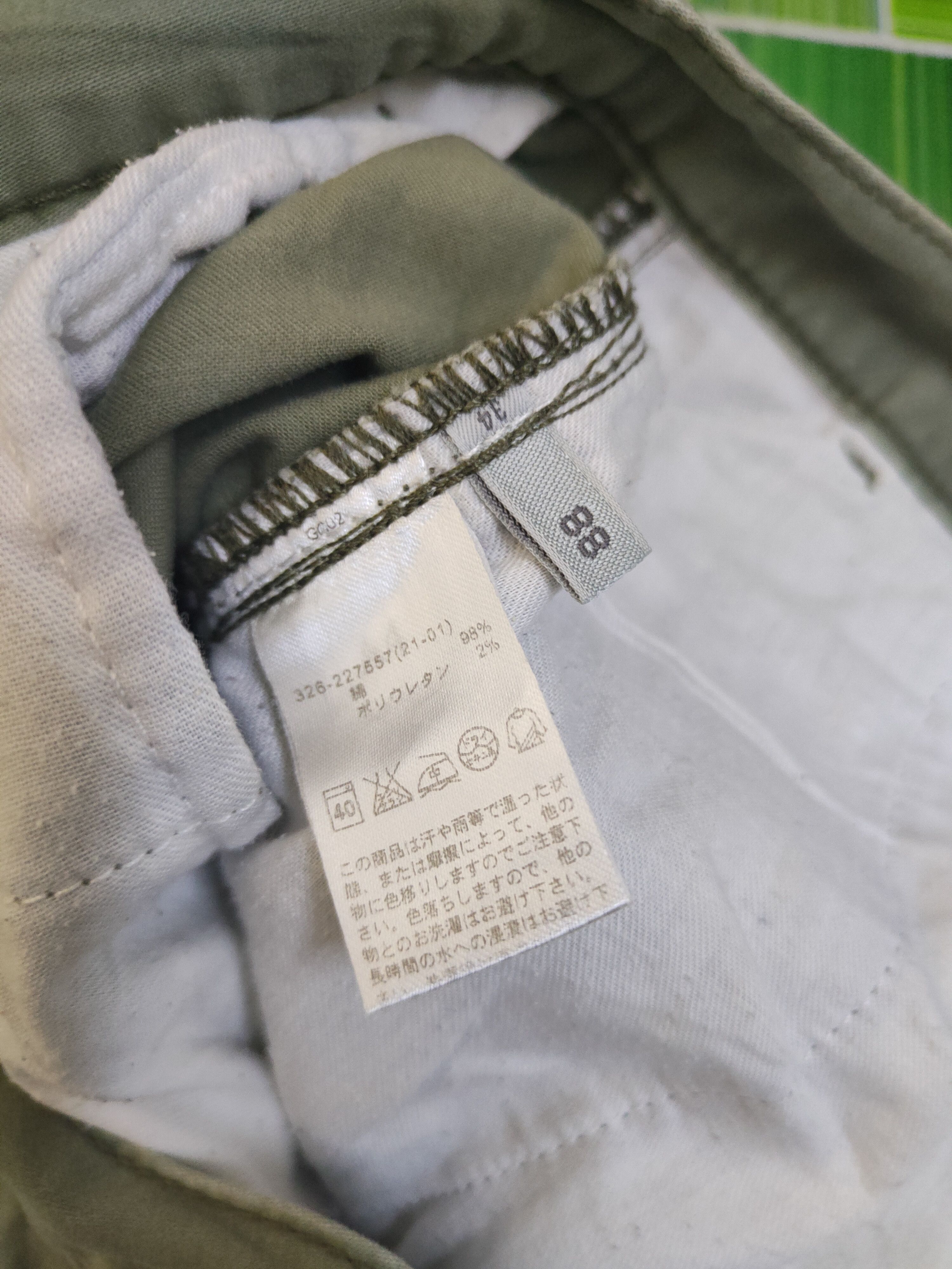 Japanese Brand DL Japanese Brand Green Multipocket Cargo Pants #1573 Size US 35 - 13 Thumbnail