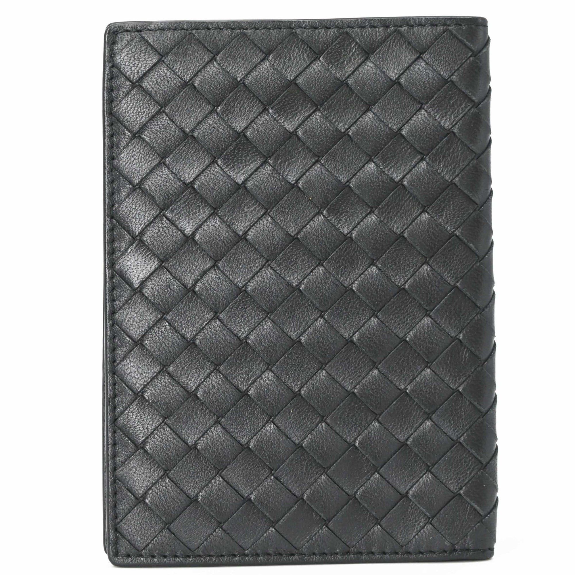 Bottega Veneta BOTTEGA VENETA Intrecciato Card Case Passport Leather Black Size ONE SIZE - 1 Thumbnail