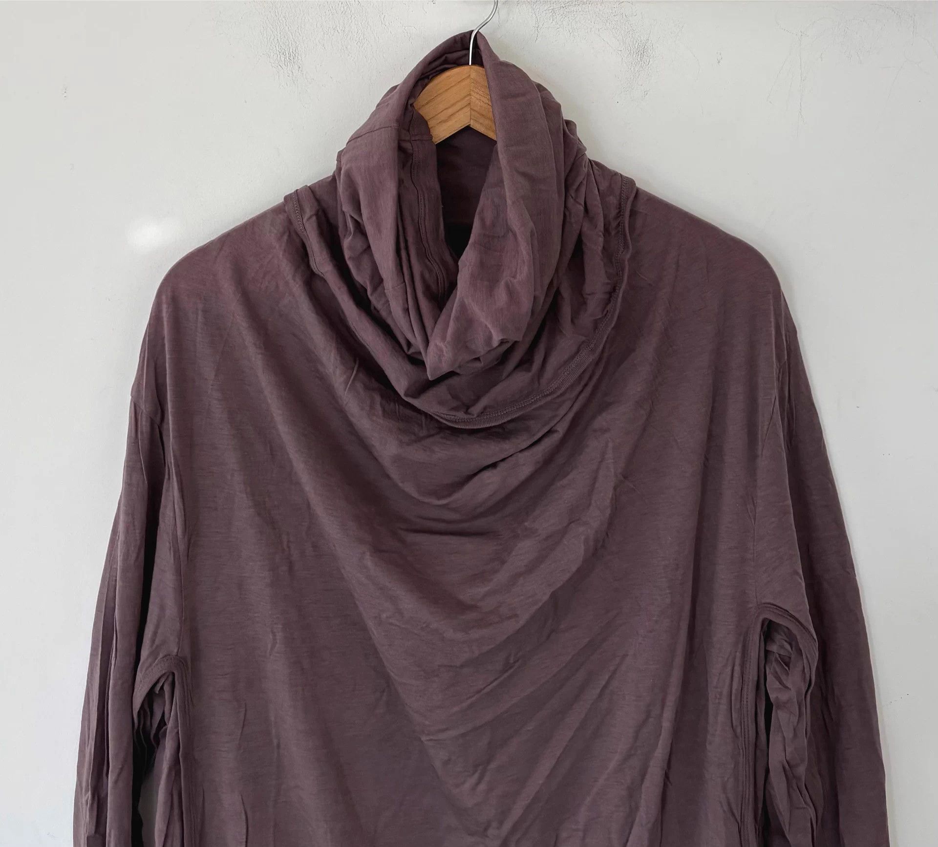 Julius Julius 25aw Men's Oversized T-neck LS Sweater Gray Purple 2 Size US M / EU 48-50 / 2 - 6 Thumbnail