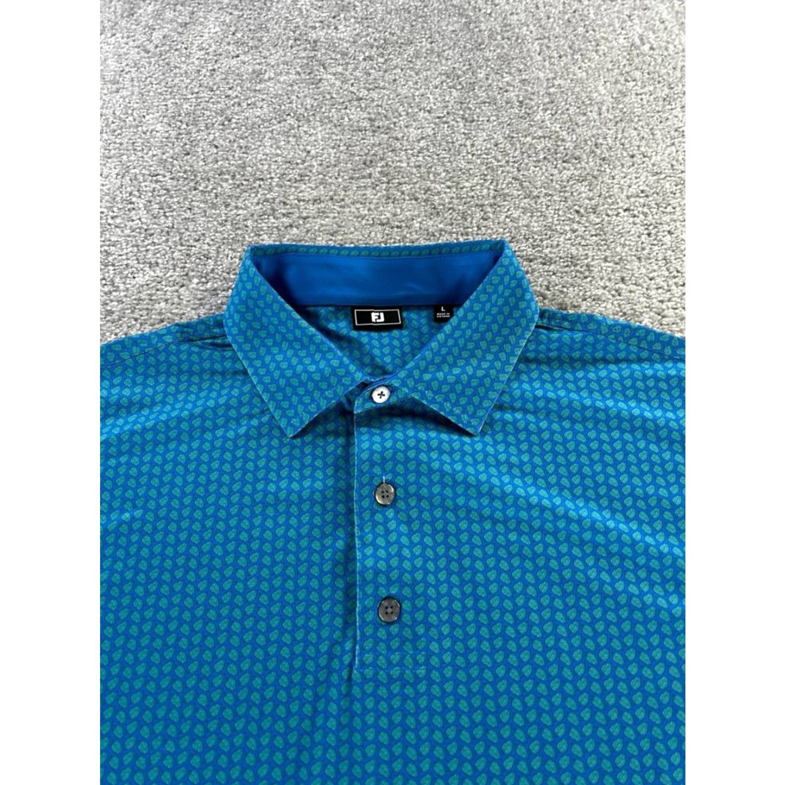 Footjoy FootJoy Polo Shirt Mens Large Blue Green Golf Logo Shirt Size US L / EU 52-54 / 3 - 2 Thumbnail