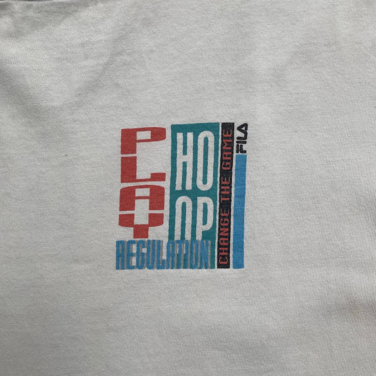 Fila × Vintage Vintage 90s Fila Basketball Change The Game T Shirt White XL Size US XL / EU 56 / 4 - 6 Thumbnail