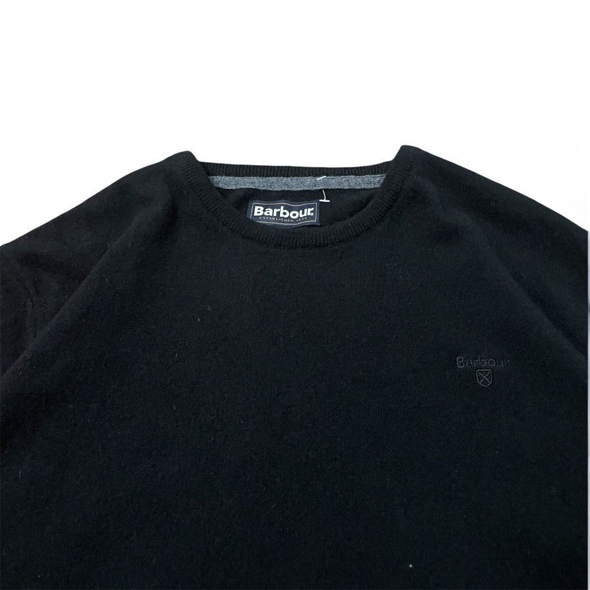 Barbour Barbour Sweater Tisbury Crew Neck black Wool Size XXL Size US XXL / EU 58 / 5 - 2 Thumbnail