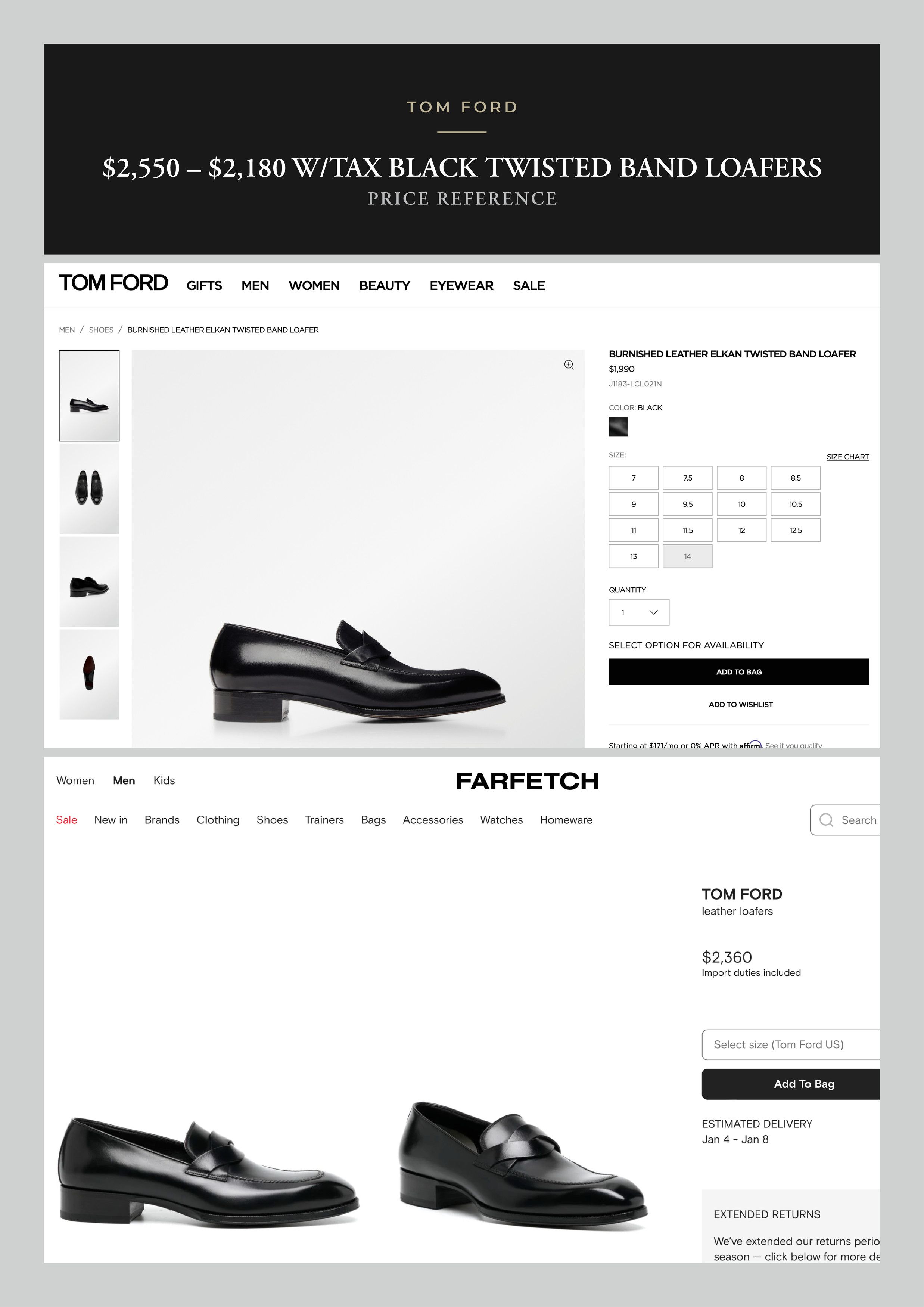 Tom Ford Best Dressed Rare Tall Heel $2,180 Twisted Band Loafers Size US 10 / EU 43 - 10 Thumbnail