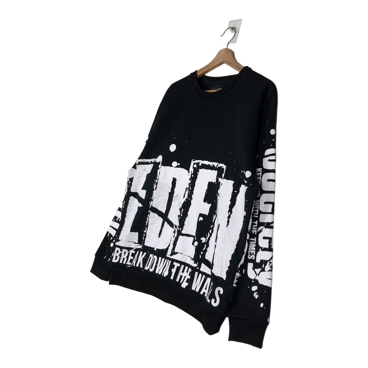 Japanese Brand 🔥VINTAGE SWEATSHIRT DEFECTIVE STRUCT PUNK DESIGN OVERPRINT Size US L / EU 52-54 / 3 - 2 Thumbnail