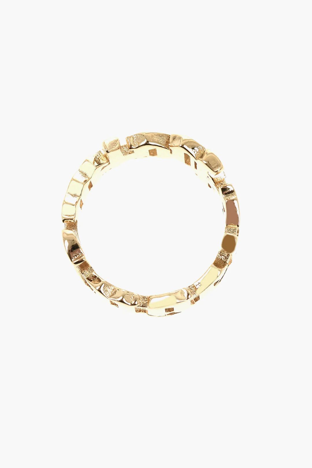 Palm Angels og1mm0326 Size: 56 / Gold-Tone Logo Ring in Gold Size ONE SIZE - 2 Thumbnail