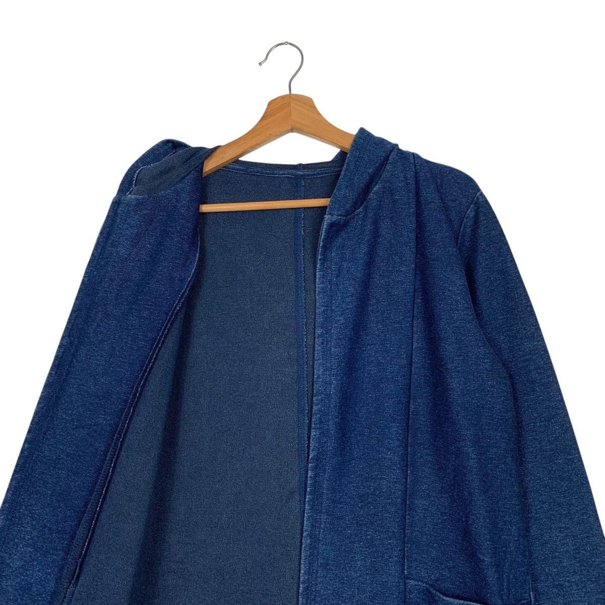 Other Hiroko Kitajima Indigo Hooded Buttonless Jacket Size US M / EU 48-50 / 2 - 11 Thumbnail