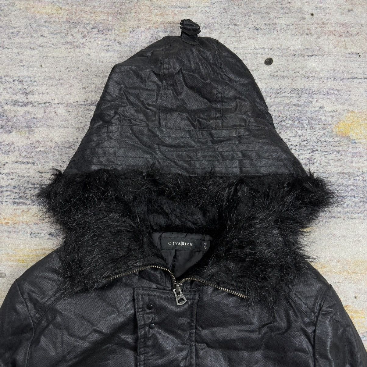 If Six Was Nine Civarize trim fur hoodie waxed bomber jacket Size US XS / EU 42 / 0 - 5 Thumbnail