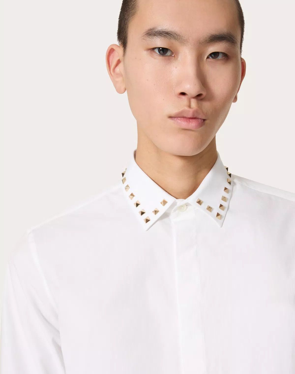 Valentino oc11z0725 Long Sleeve Cotton Shirt in White Size US L / EU 52-54 / 3 - 6 Thumbnail