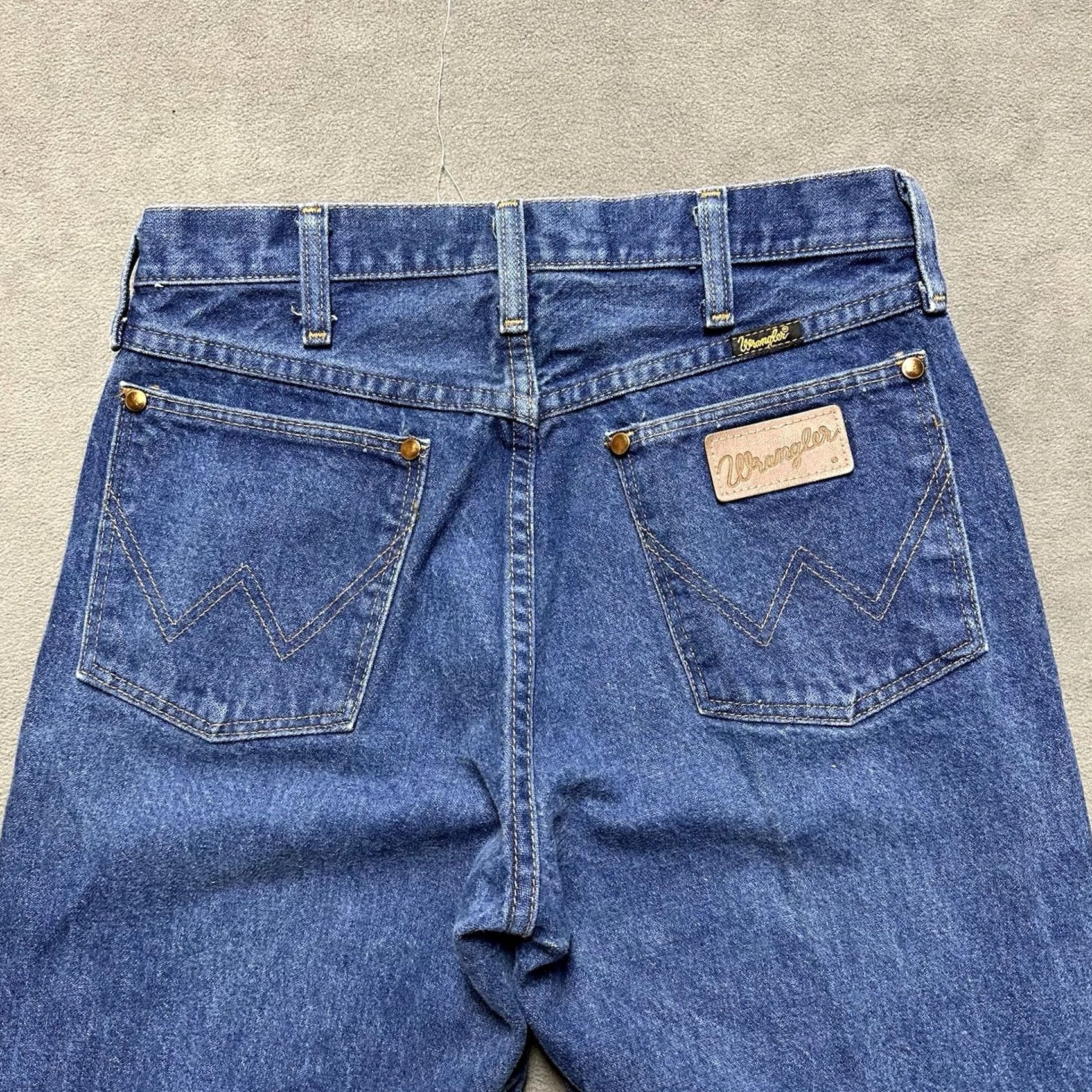 Wrangler Vintage Wrangler Jeans Men 29x34 (28x33) Blue Cowboy Cut Western - Used Condition Size US 29 - 3 Thumbnail