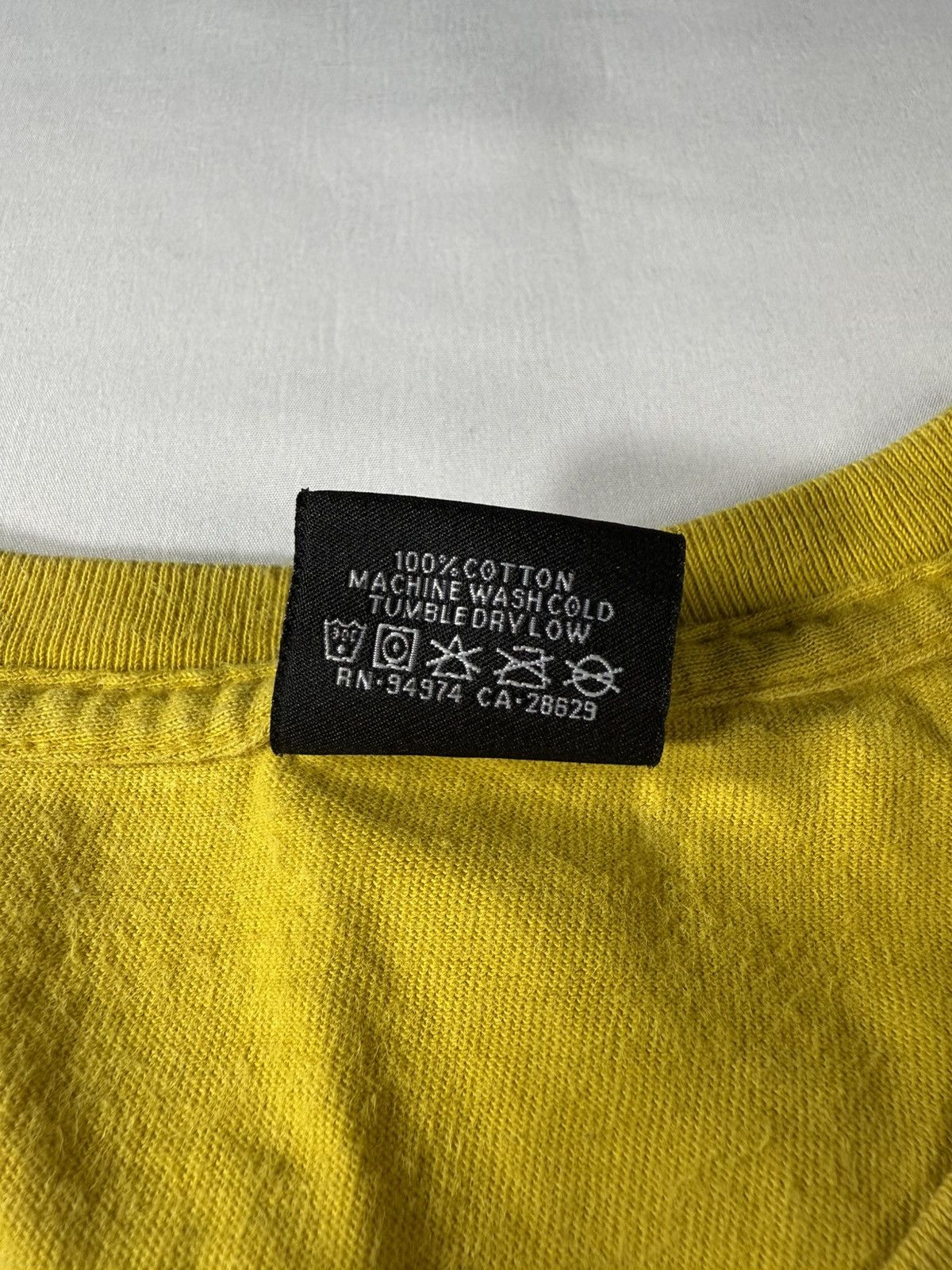 Stussy Yellow Stussy White Logo T Shirt Size US M / EU 48-50 / 2 - 3 Thumbnail