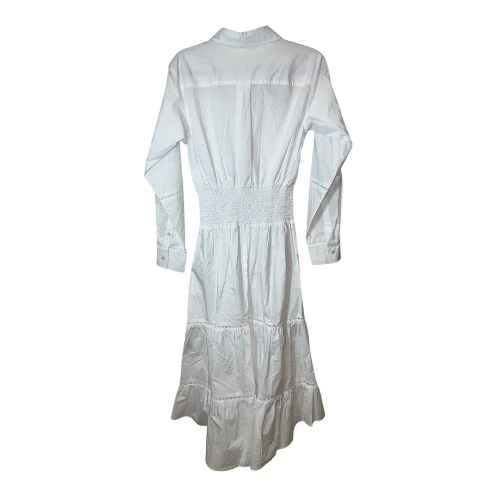 THAKOON Thakoon White Smocked Shirt Maxi Dress NWT Size 6 Long Slee Size M / US 6-8 / IT 42-44 - 3 Thumbnail
