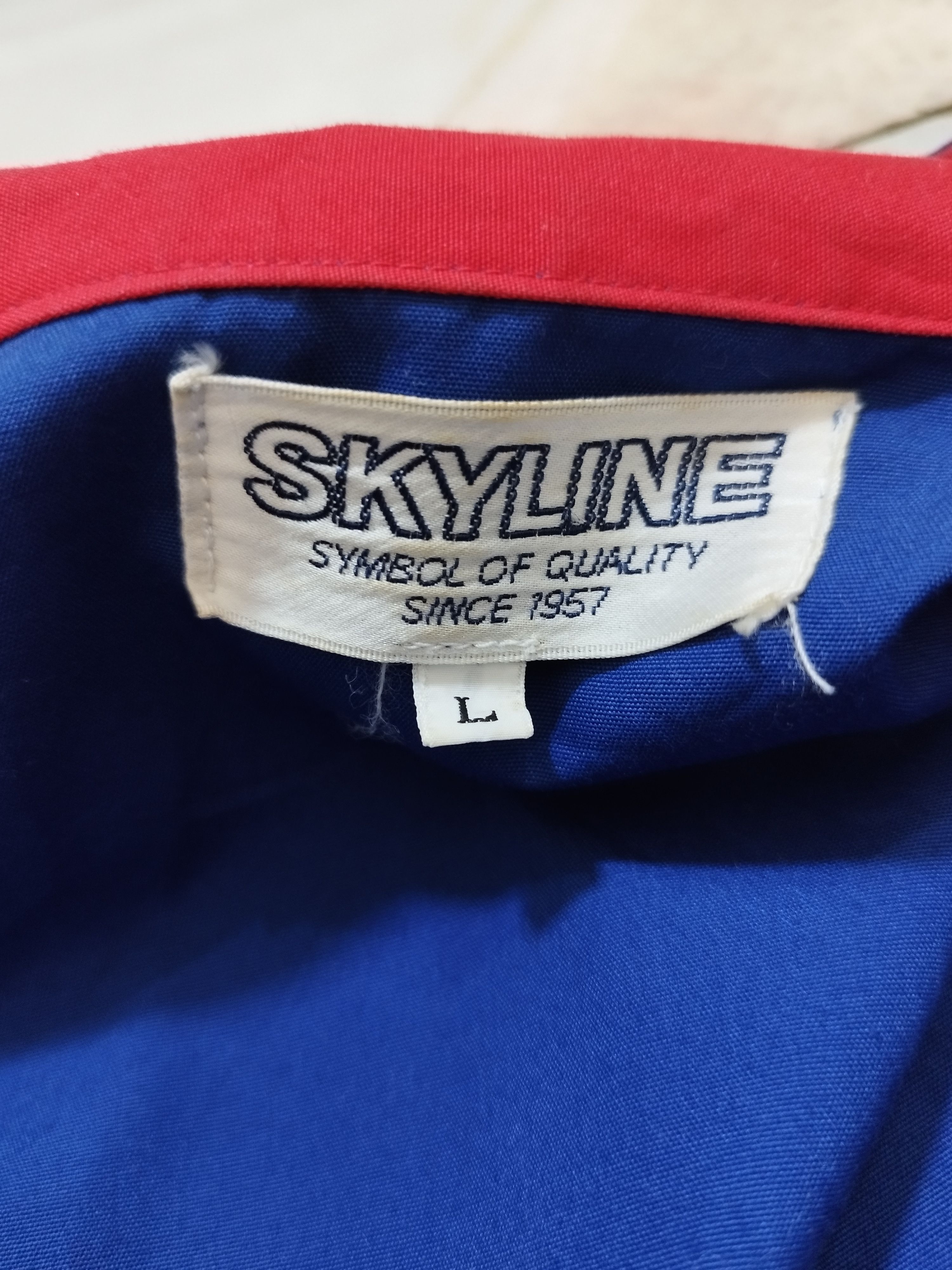 Nissan RARE 80s NISSAN SKYLINE RACING TEAM REMOVABLE SLEEVE JACKET Size US L / EU 52-54 / 3 - 8 Thumbnail