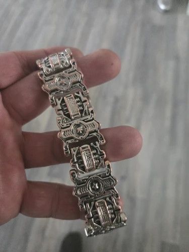 Vintage 20cm Vintage Charm Skull Bracelet Size ONE SIZE - 5 Thumbnail
