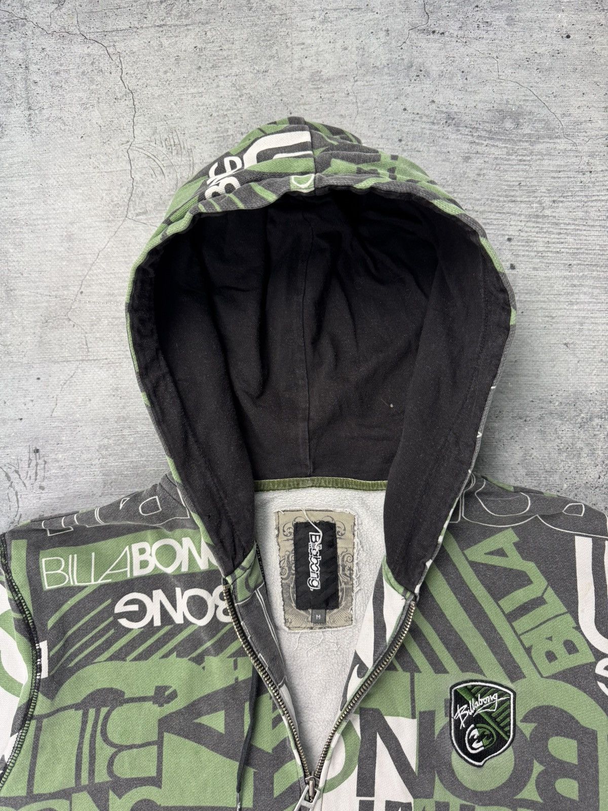 Billabong Vintage Y2k Billabong Zip Up Hoodie Size US M / EU 48-50 / 2 - 8 Thumbnail